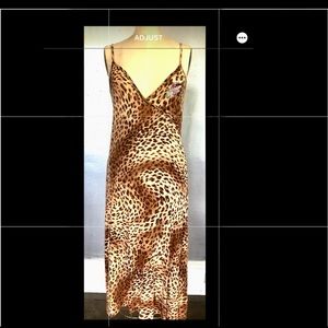 2000’s Leopard Slip Dress Sz M